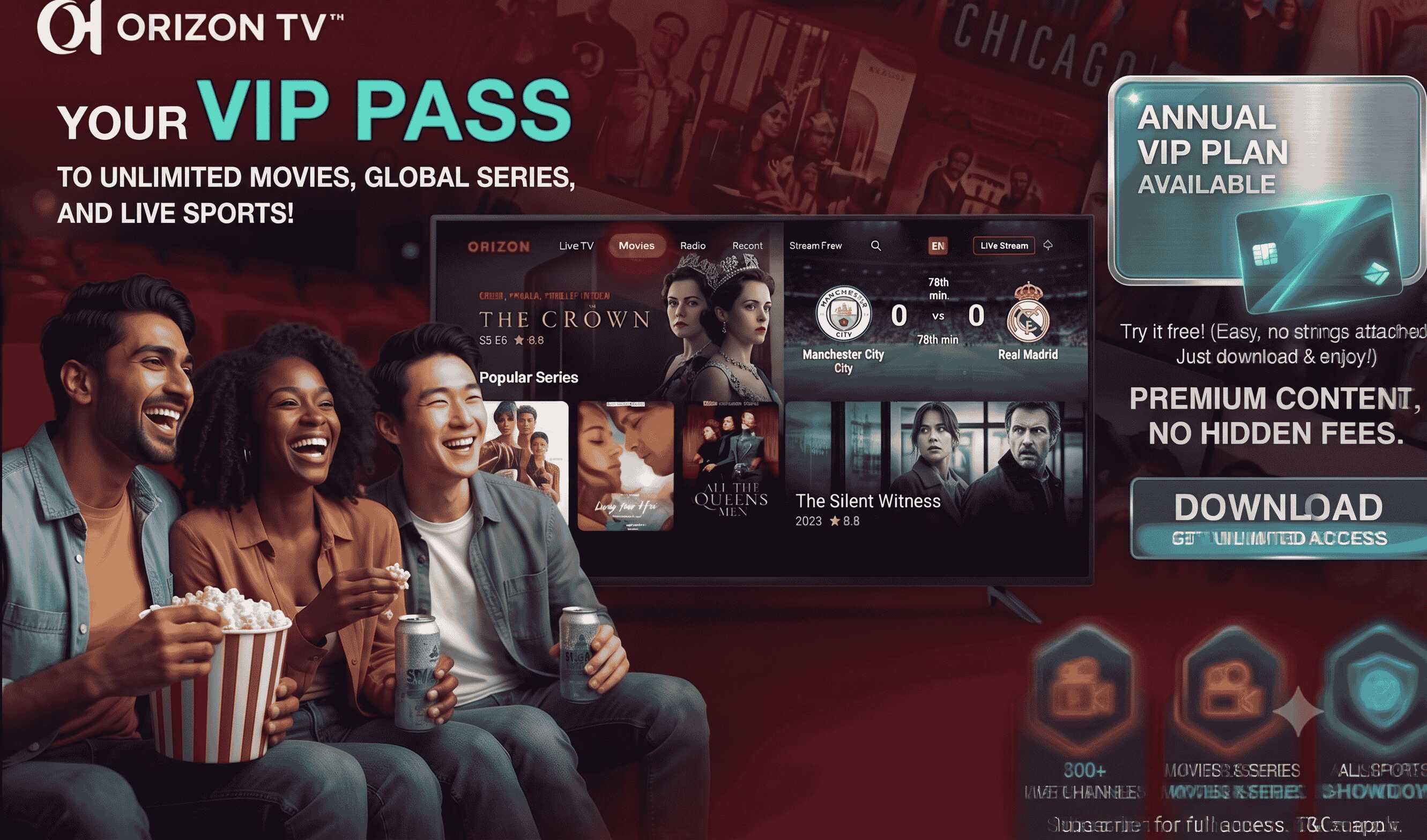 Orizon TV — movies, series and sports streaming
